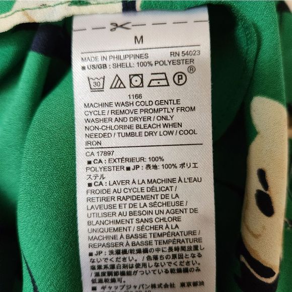 Banana Republic Factory floral blouse medium - Picture 6 of 6